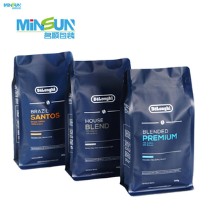 Blue Eight Side Seal Coffee Bag
