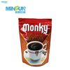 Red and gold Monky coffee packaging pouch, pure high mountain coffee, 426g