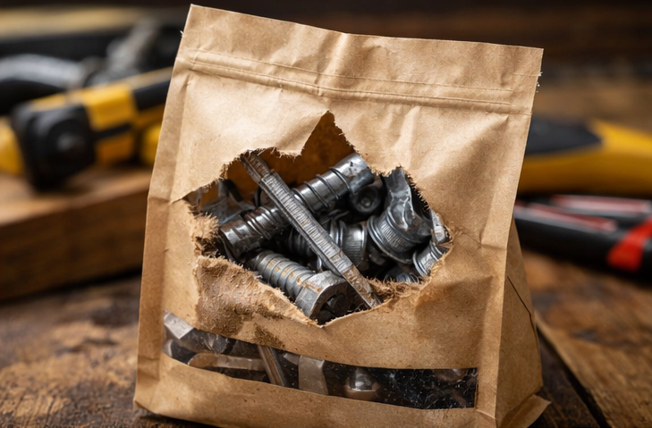 kraft paper bags with window