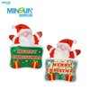 Santa Claus Christmas snack packaging with festive design and Merry Christmas message