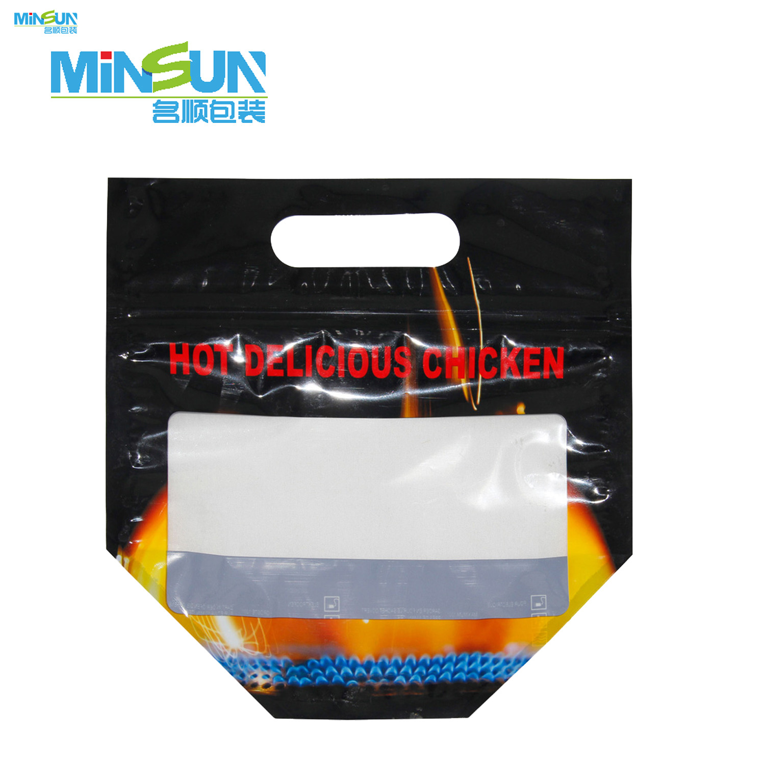 Factory Custom China Anti-Fog Hot Food Carry Bag Chicken Packaging