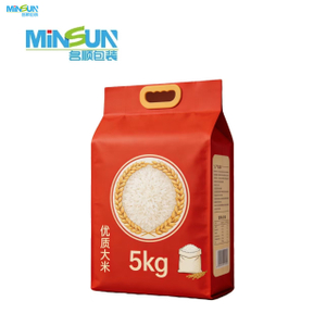 China Custom Supplier Strong Waterproof Standup Pouch for Rice Rice Bag 