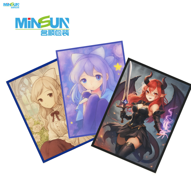 Set of three anime posters featuring a vintage-style girl, a blue-haired cat-ear girl, and a red-haired demon warrior.
