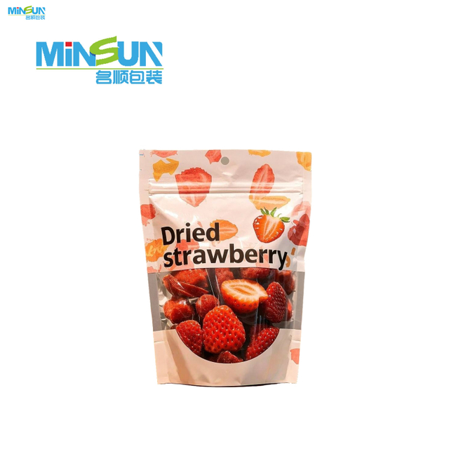Food Grade Freeze Dried Fruit Bag Stand up Resealable Snack Packaging