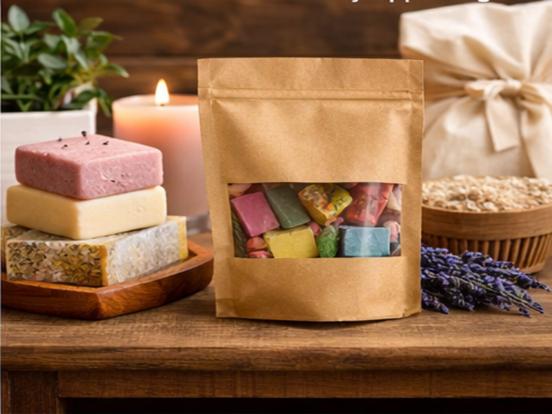 kraft paper bags with window