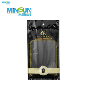Black and gold resealable cigar pouch with clear window, designed for travel humidor and premium cigar storage