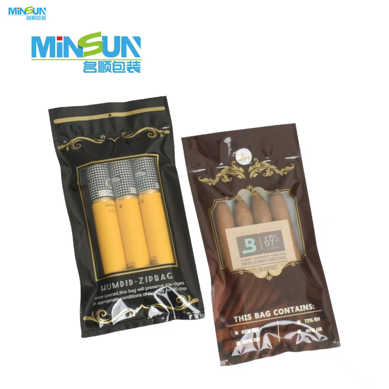 Manufacturer Wholesale China Portable Travel Airtight Cigar Humidor Bag