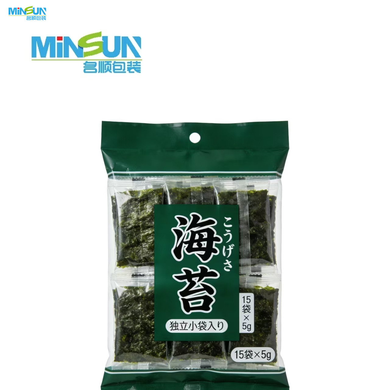 Moisture proof seaweed packaging bag solution