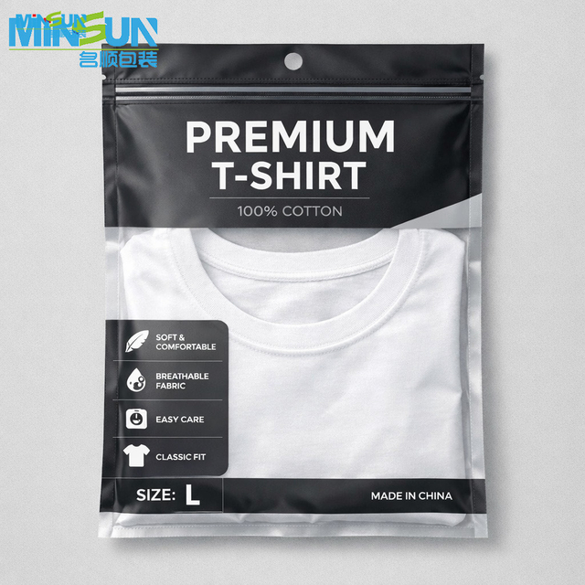 Supplier Custom China Clear for Clothing Packaging Bag